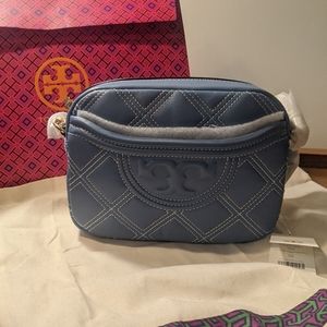 Tory Burch Fleming Soft Contrast Stitch Camera Bag